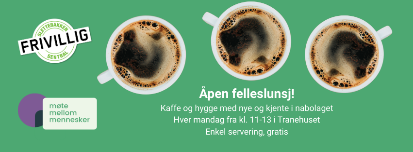 Bilde/illustrasjon for Felleslunsj på Slettebakken! Felleslunsj på Slettebakken!